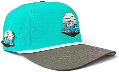 Logie Joe's Mountain Moonrise Golf Hat | Snapback Cap | Built-in Magnetic Ball by LogieJoesGolf