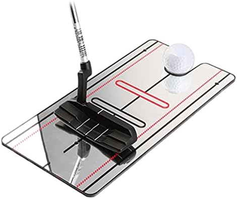 Golf Putting Mat with Posture Check Mirror by Unknown