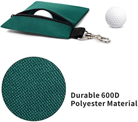 Golf Tee Pouch, 5.62 X 6.87 Inch Professional Zipper Golf Tee/Ball Pouch Bag - Image 3