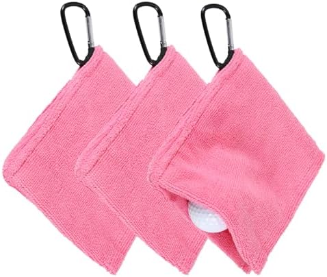 3Pcs Golf Ball Towel 5.5"x5.5" by YELARXI