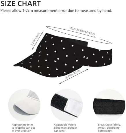 Sports Sun Visor Hats Adjustable Men Women Lightweight Packable Cooling Empty - Image 4