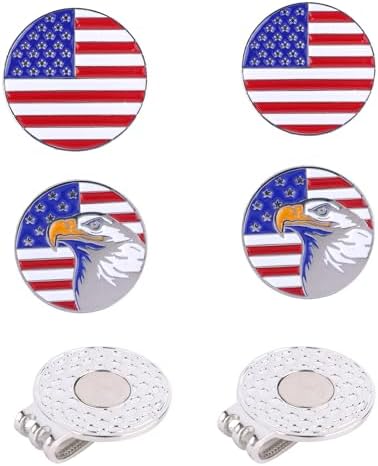 Ball Markers with Hat Clips Set by Unknown