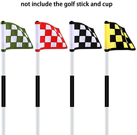 Golf Flag, Konday Checkered Training Putting Green Flags, Golf Target Flags - Image 4