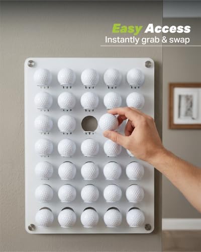 Metal Golf Ball Display Case Wall Mount - Image 5