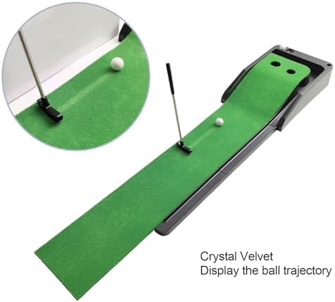 Club Putting Practice Set, Desktop Club Putter Trainer Automatic Return Tracks - Image 6