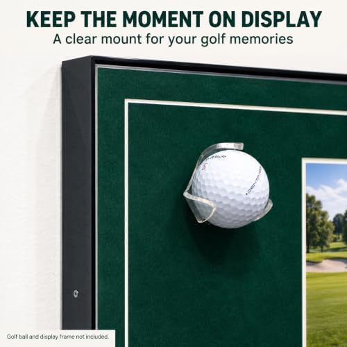 Golf Ball Display Mount, 1 Pack – Clear Acrylic Golf Ball Holder - Image 2