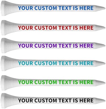 100-1000pcs Personalized Golf tees, Printed by Unknown