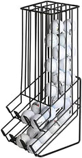 MyGift Golf Ball Basket Holder, Matte Black Wire Dispenser Rack by MyGiftHome