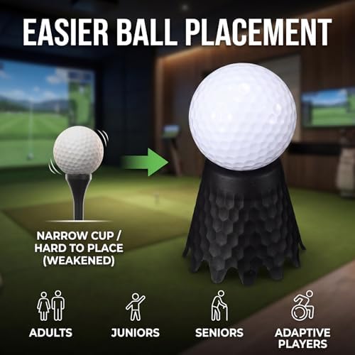 Plastic Golf Simulator Tees, 1/4 to 2 Inch - Image 5