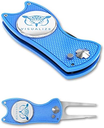 VISUALIZE Elite Switchblade Golf Divot Repair Tool Set by VISUALIZE