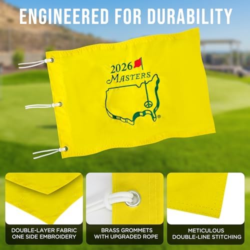 2026 Major Embroidered Golf Flag, 14 x 20 in - Image 4