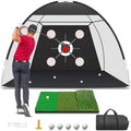 Golf Net, 10x7FT with Golf Practice Mat, Hitting Aid Nets by Unknown