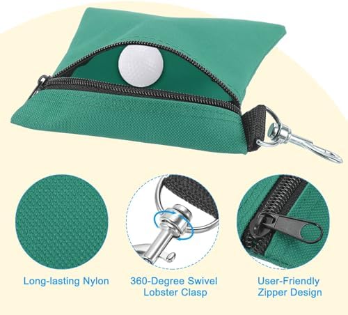 PATIKIL Golf Tee Pouch, Zipper Golf Ball Bag - Image 3