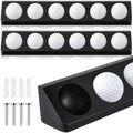 CroBlissful 1 Pack Golf Ball Display Case 1 Tier Wall Mounted Black by CroBlissful