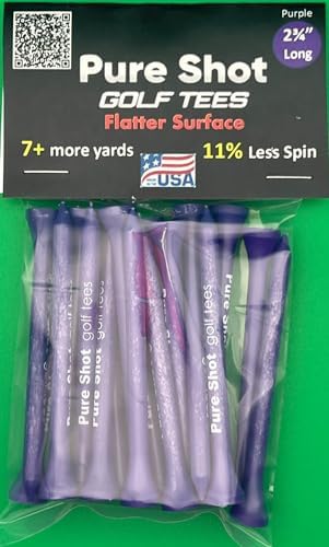 7 More Yards! Pure Shot Golf Tees 2-3/4" Long - Image 2