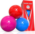 Colored Golf Balls, High Visibility Easy to Find, Blank No Logo by Kamlaku