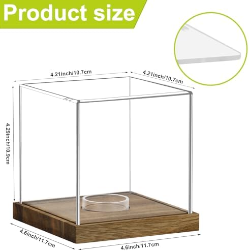 Clear Acrylic Softball Display Case - Image 2