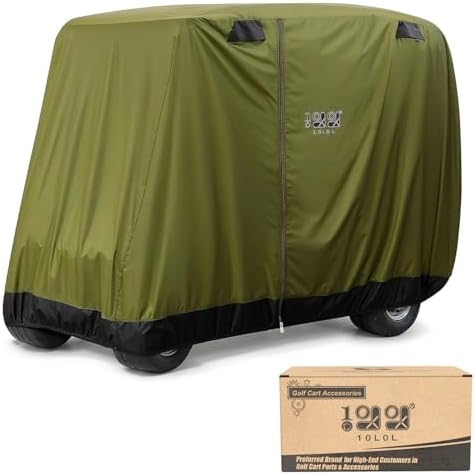 10L0L Universal 2-4 Passenger Golf Cart Cover by 10L0L