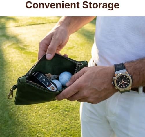 Genuine Leather Golf Ball Pouch - Image 6