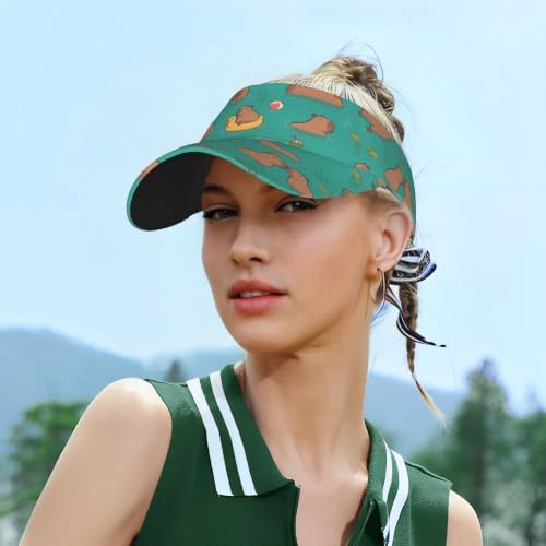 Sports Sun Visor Hats Adjustable Men Women Lightweight Packable Cooling Empty - Image 5