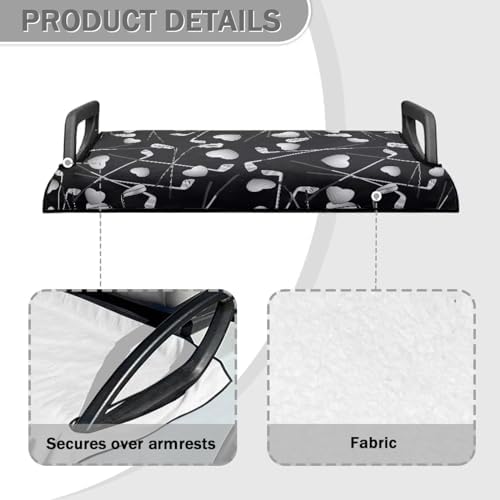 Suobstales Golf Cart Seat Covers/Seat Towel, Breathable Golf Cart Seat Cushions - Image 4