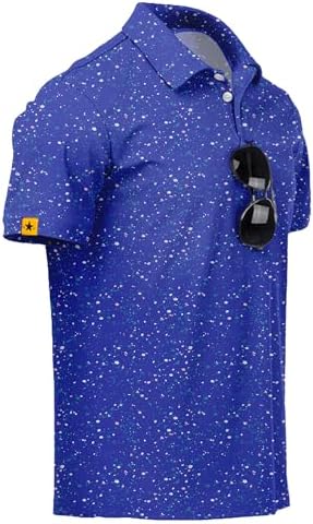 ZITY Mens Golf Polo Shirts Short Sleeve UPF 50+ Moisture Wicking Tshirt by ZITY