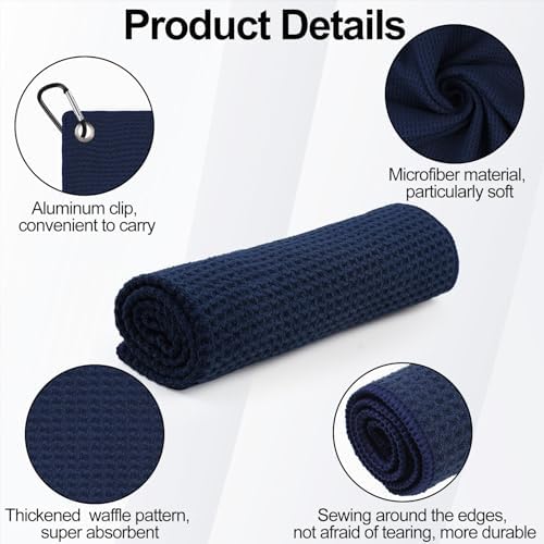3 Pack 16" X 16" Golf Towels for Golf Bags - Image 5
