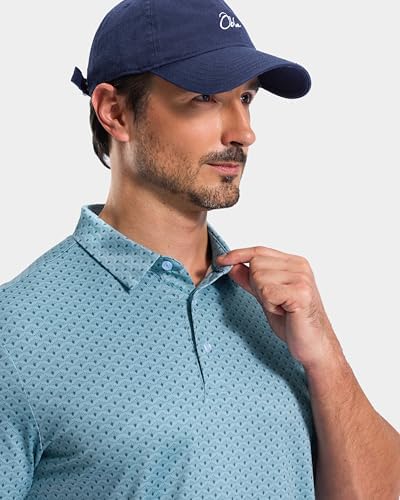Obla Men's Golf Shirt Short Sleeve Dry Fit Collared Polo Shirts - Image 3