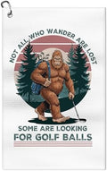 Funny Golf Towel Not All Who Wander are Lost by unskcalb