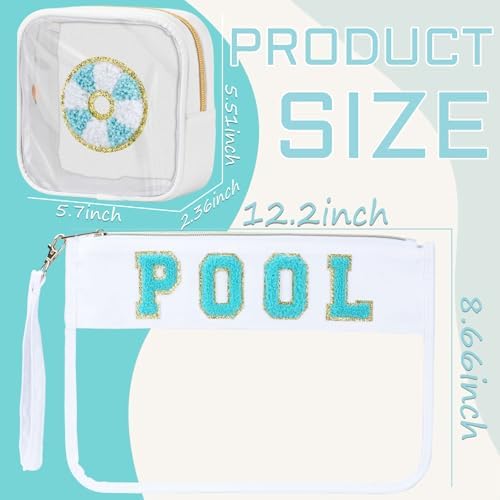 BuyCard 2 Pcs Pool Bag Cosmetic Makeup Bag - Image 2