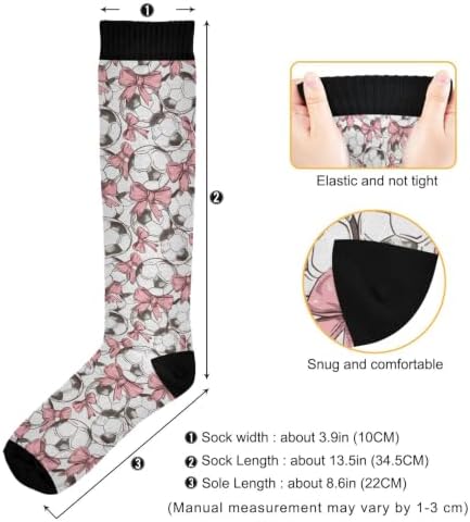 White Baseballs Stitching Compression Sock - Image 4