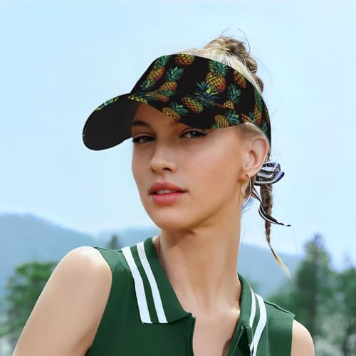 Sports Sun Visor Hats Adjustable Men Women Lightweight Packable Cooling Empty - Image 5