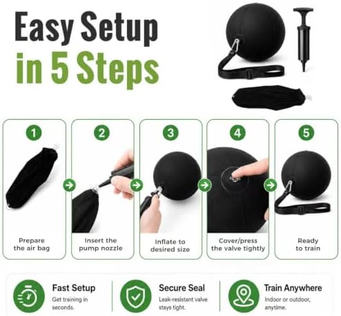 Golf Training Aid Set with Arm Fix Swing Practice Ball & Wrist Support - Image 4