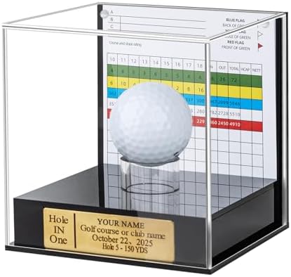 Personalized Golf Ball & Scorecard Display Case by Unknown