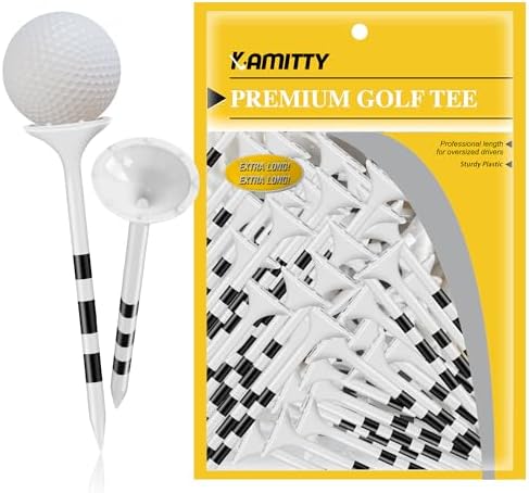 Golf Tees Plastic, Unbreakable Golf Tee 3 1/4" by Kamitty