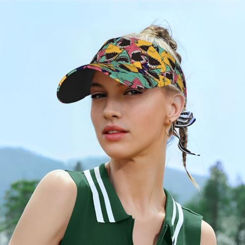 Sports Sun Visor Hats Adjustable Men Women Lightweight Packable Cooling Empty - Image 5