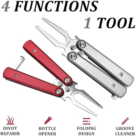 Golf Divot Repair Tool, Foldable Stainless Steel - Image 2