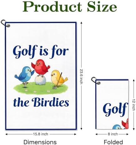Golf Is For The Birdies Golf Towel - Image 2
