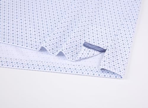 Alex Vando Mens Golf Shirt Moisture Wicking Classic Print Golf Shirts - Image 5