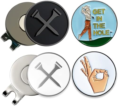 Adhere Golf Ball Markers with Strong Magnetic Hat Clip by Unknown