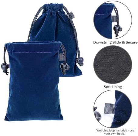 Lestyn Golf Tee Pouch with Drawstring, 5.7 x 7.87 Inch Small Accessories Bag - Image 3