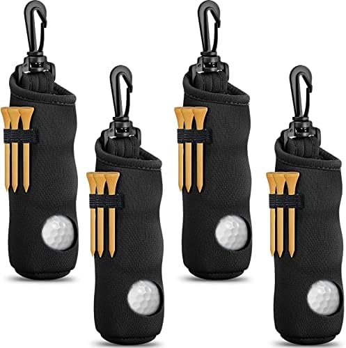 Chivao 4 Pcs Golf Ball Holder, Golf Tee Pouch by Chivao