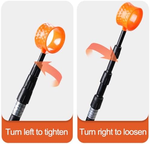 LTY Golf Ball Retriever, 18Ft 15Ft 12Ft Securely Locking Scoop Aluminum Alloy - Image 6