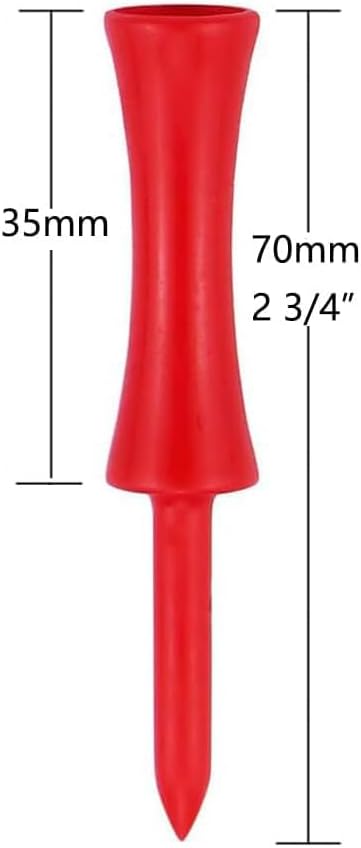 Golf Tees Plastic 100 Count 3-1/4, 2 3/4 inch Tall Step Down Tees Golf - Image 2