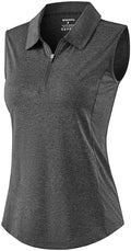 G Gradual Women's Golf Shirts Lightweight 1/4 Zip Collared Tank Top by GGradual