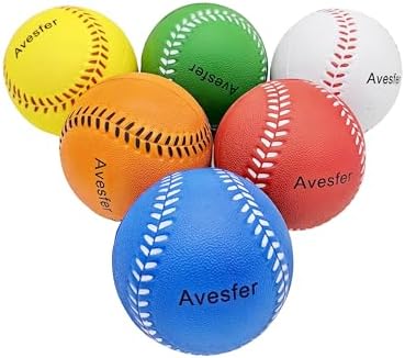 Practice Foam Softballs 11 inch Soft Oversize Foam Baseballs Hitting 6 Pack - Image 2