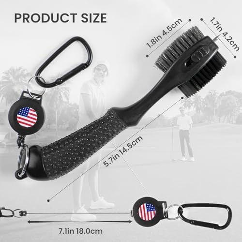 FINGER TEN Retractable Golf Club Cleaner Brush - Image 6