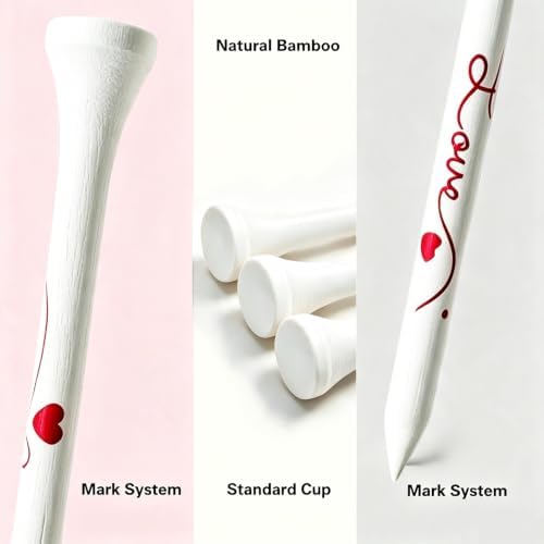 Cute Pink Golf Tees for Women, 50 Pack Golf Ball Tees, Ideal Golf Gift for Wife - Image 2