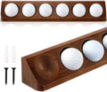 CroBlissful 1 Pack Golf Ball Display Case 1 Tier Wall Mounted Walnut Wood by CroBlissful