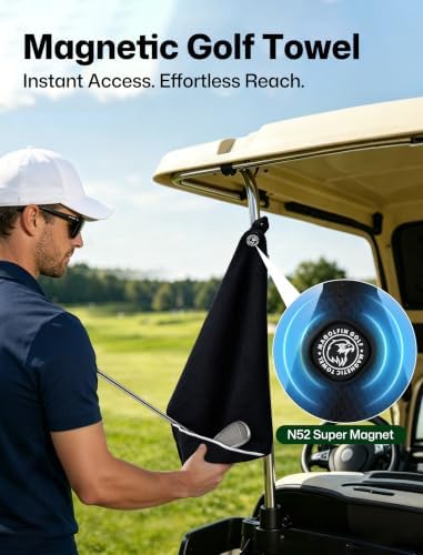 Magnetic Golf Towel 23.6"x15.7" Large Size - Image 2